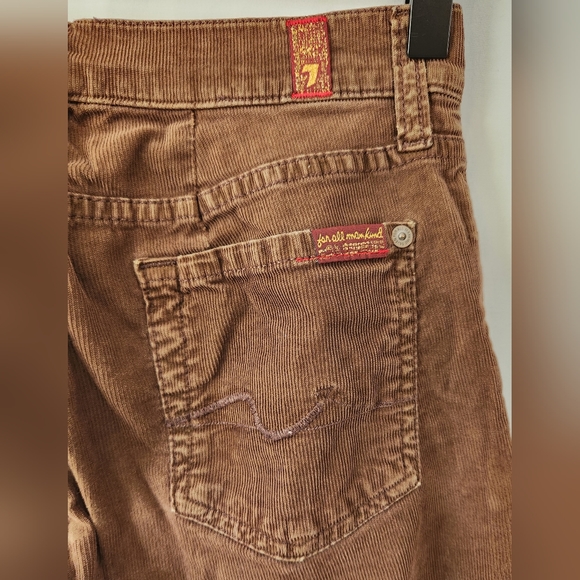 7 for all mankind brown corduroy skinny pants, size 26 - Picture 10 of 12